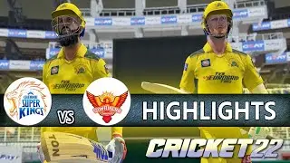 Chennai Super Kings vs Sunrisers Hyderabad || IPL 29th Match Highlights 2023 || Cricket 22