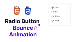 How To Make Radio Button Bounce Animation | With HTML & CSS