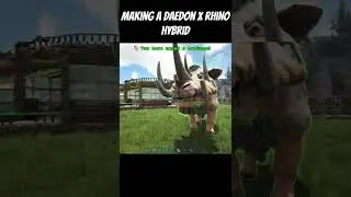 Creating A Daedon And Wooly Rhino Hybrid In Ark! #shorts