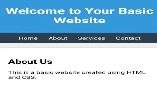 Make a website | Make a basic website using html and css