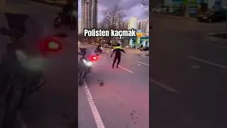 Polisten kaçan motorcu 
