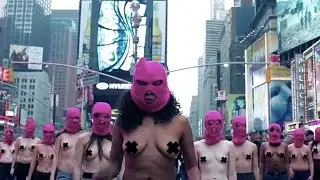 These women are going topless, but it's for a very good reason! [Censored]