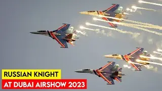 Last Day! Russian Knight Jets Perform Remarkable Maneuvers at Dubai Airshow 2023