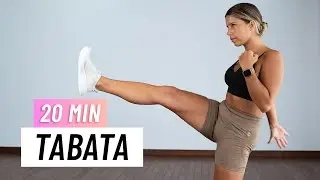 20 MIN TABATA HIIT WORKOUT - Full Body Cardio, No Equipment, No Repeat Home Workout
