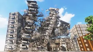 Realistic Building Demolition #4 | Teardown