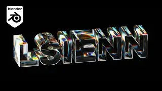 Glass Dispersion Text in Blender | Blender Tutorial