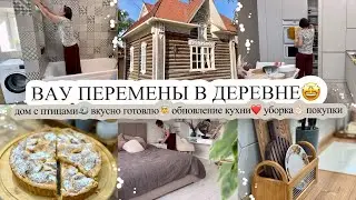 ВАУ🤩ПЕРЕМЕНЫ В ДЕРЕВНЕ💪🏼 ДОМ С ПТИЦАМИ🐦 ВКУСНО ГОТОВЛЮ🧑‍🍳 ОБНОВЛЕНИЕ КУХНИ❤️ УБОРКА👌🏻 ПОКУПКИ