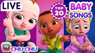 LIVE 🔴 Boo Boo song, ABC song, Doctor Checkup + More Nursery Rhymes with Baby Taku - ChuChuTV