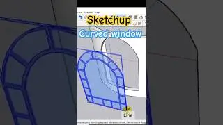 Creating a Curved window in Sketchup using a shape bender plugin