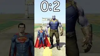THANOS vs SUPERMAN in GTA 5! (BATTLES) 