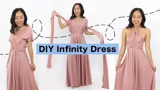 Sewing An Infinity Dress | DIY Bridesmaids Dress (EASY)