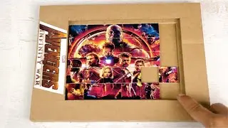 How to Make Avengers Infinity Puzzle from Cardboard