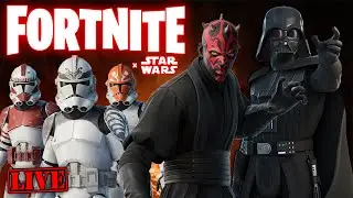 I GOT IT! Star Wars DLC in FORTNITE! Playing Star Wars FORTNITE LIVE!