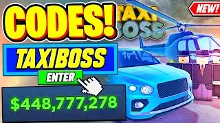 ⚠️New⚠️ ALL WORKING CODES For Taxi Boss 2024 - Roblox Taxi Boss Codes 2024