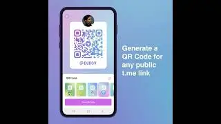 How to generate a QR Code for any public t.me link | Telegram tip