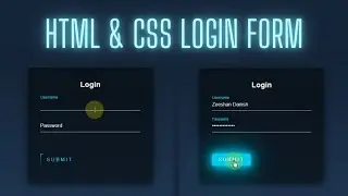 Animated Login Form using HTML & CSS only | No JavaScript || No jQuery