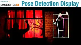 LED Window Display Controlled by Pose Detection Using Raspberry Pi and an IR Camera