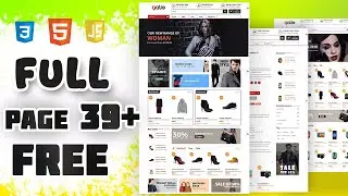 Full Ecommerce Website HTML CSS JS | FREE FULL PAGE