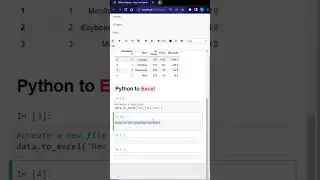 Excel to Python & Python to Excel