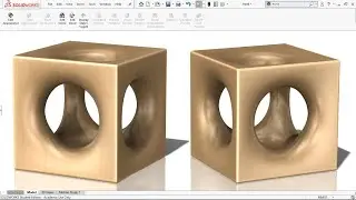 Exercise 102: How to make a 'Hollow Cube' In Solidworks 2018