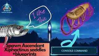 Ascendant and primitive Xiphactinus Saddle Spawn Command | Ark Survival Ascended