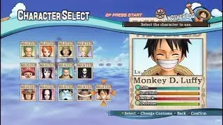 One Piece: Pirate Warriors All Characters [PS3]