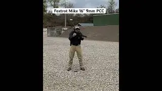 Shooting the Foxtrot Mike 16 inch pistol caliber carbines.  #9mm #pcc #gun