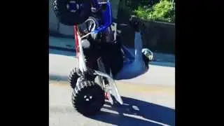 kirk frost & Benzino hitting wheelies on the banshee dirt bike lhhatl benzino banshee