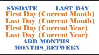 Date Functions in SQL || Dual Table || Real time SQL Use cases