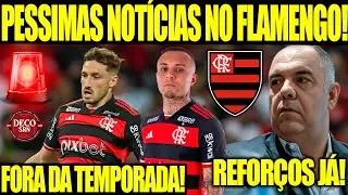 PESSIMAS NOTÍCIAS NO FLAMENGO! EVERTON CEBOLINHA E VIÑA FORA DA TEMPORADA! REFORÇOS JÁ!