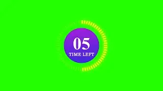 Countdown Timer Animation | Green Screen | Download For Free