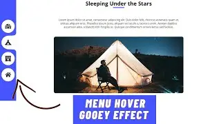 Menu Hover Gooey Effect Using Html Css & javascript