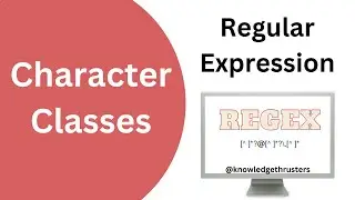 Metacharacters In Regex | Regex Tutorial  @knowledgethrusters