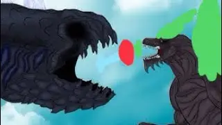 Dark bloopzilla earth vs godzilla team (sticknodes animation) kajius & sea monsters animation