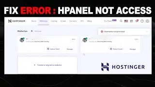 How to fix hostinger hpanel is not access | hostinger hpanel error | hostinger | Web Hosting error