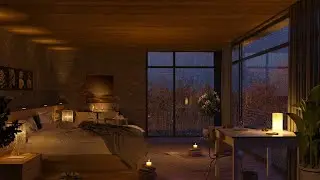 Rainy Autumn with Rain on the Window | Relaxing Rain Sounds for Sleep, Study, Relax