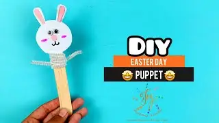 Easter Bunny Puppet - Easy DIY Craft