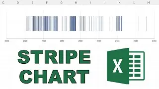 How to make a stripe chart in excel