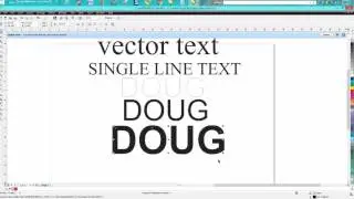 Corel Draw Tips & Tricks VECTOR line font or single line font