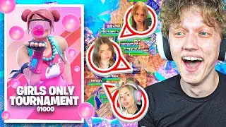 I Hosted a $1000 GIRLS ONLY Tournament In Fortnite!