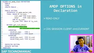 AMDP Options ( CDS_CLIENT ) Part -2