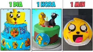 PASTEL de MIKECRACK en 1 DÍA | 1 HORA | 1 MINUTO 😍🎂 ¿CÚAL ES MEJOR?