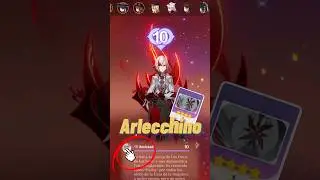 Arlecchino - Ley ◈「 Tarjeta de Amistad 」• #shorts Nivel 10  | #genshinimpact Relajatetera