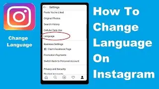 How to Change Language On Instagram