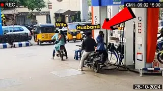 This Was A Big Twist..!😲😲 See What Happened At A Petrol Bunk |This Lady Was Deep in Mobile Addiction