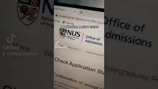 My Journey of Applying to Study at NUS