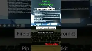 Convert Text to Handwriting || pywhatkit Module || Python Programing || Tutorial || Code Short