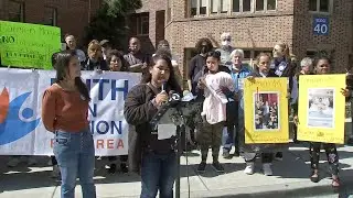 Rally held for unhoused woman, group claims she contracted meningitis from staying in SF shelter