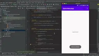 Create Option Menu in Android | Click Listener on Menu Items Android | Android Studio