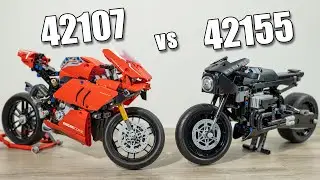 LEGO 42155 vs LEGO 42107 | LEGO Comparison | 42155 The Batman Batcycle | 42107 Ducati Panigale V4R